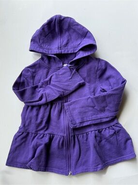 Circo Toddler Girls Purple Knit Pullover Hoodie Sweatshirt Size 4T